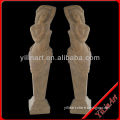 Stone Figure Statued Column Carving Sculpture YL-L097